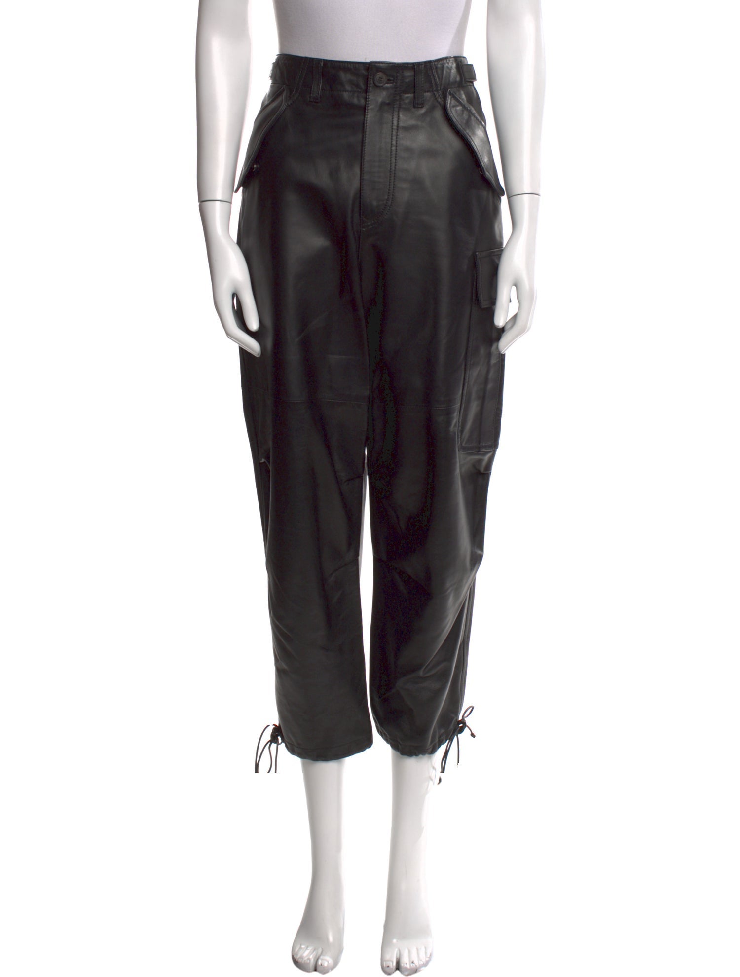 Christian Dior Leather Straight Leg Pants