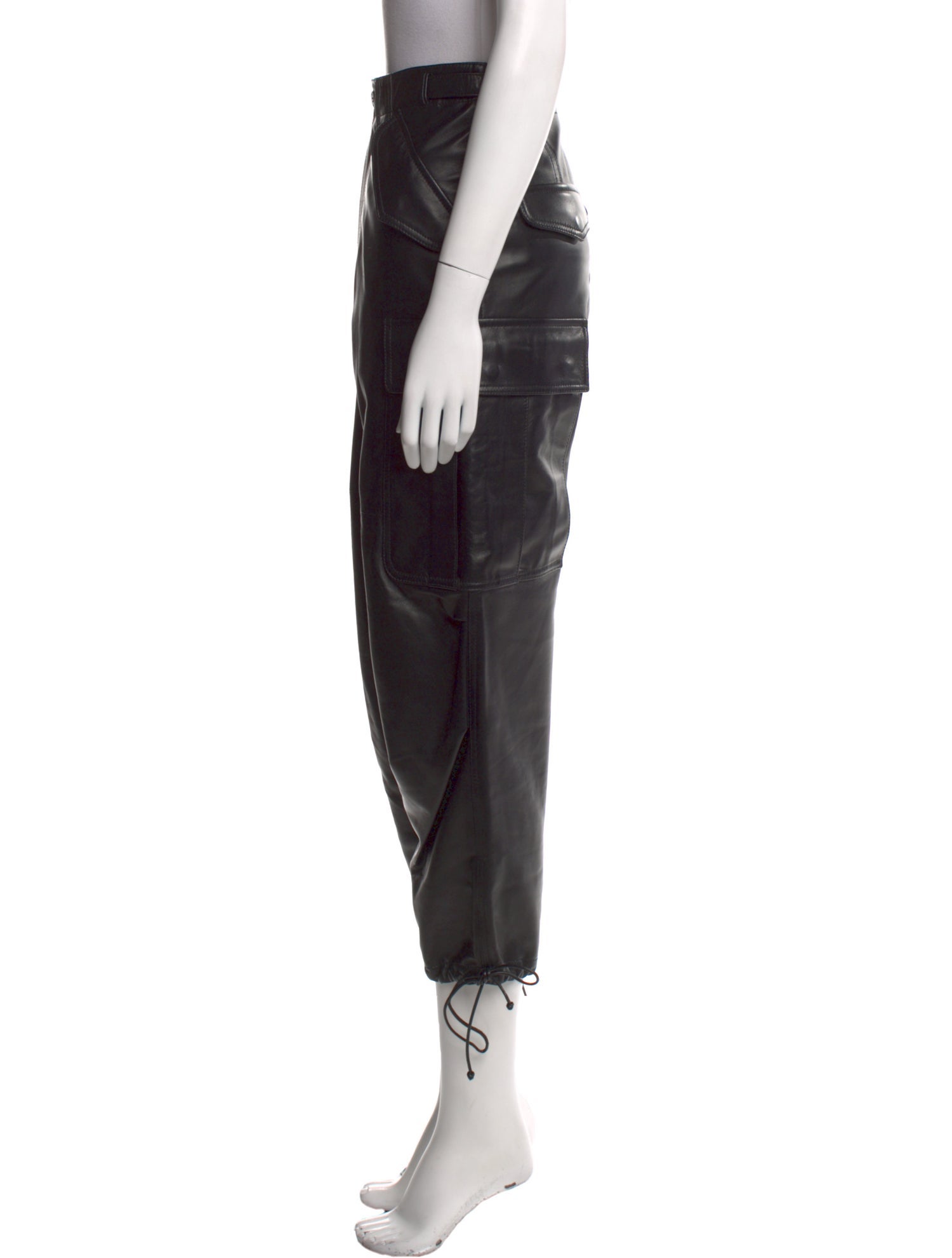 Christian Dior Leather Straight Leg Pants