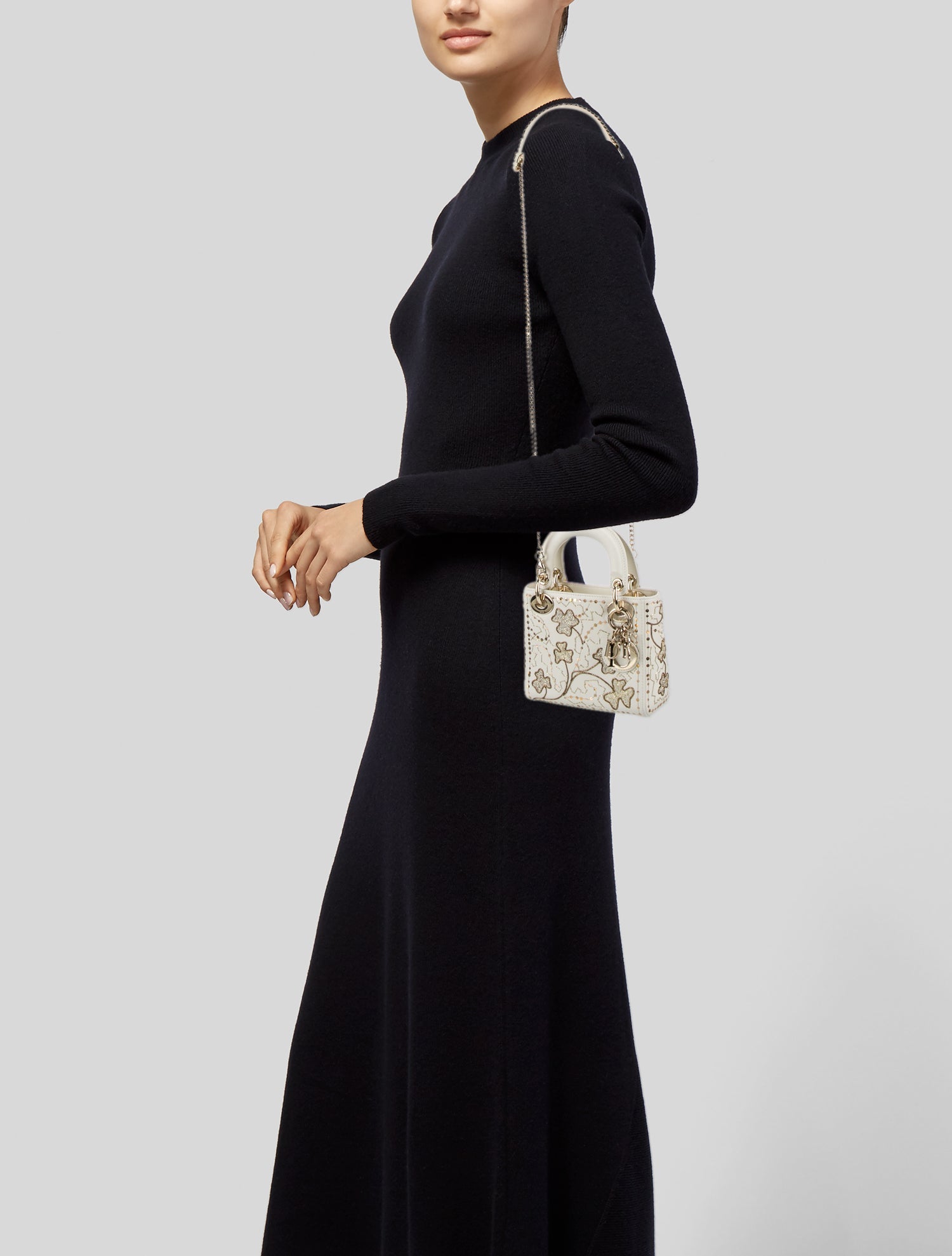 Christian Dior Calfskin Lady Dior Mini