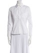Christian Dior Three-Quarter Sleeve Button-Up Top