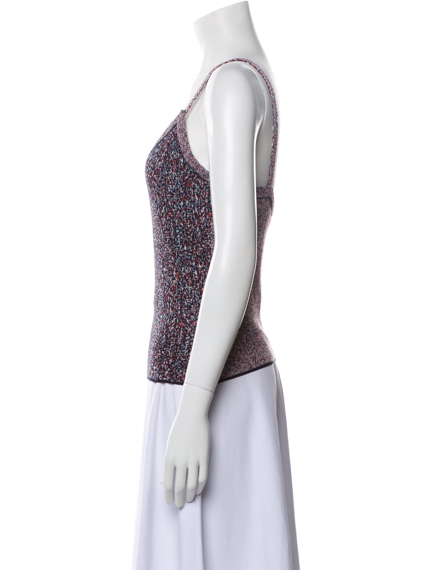 Christian Dior Printed V-Neck Top