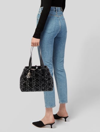 Christian Dior Tweed Cannage Toujours Medium 2024