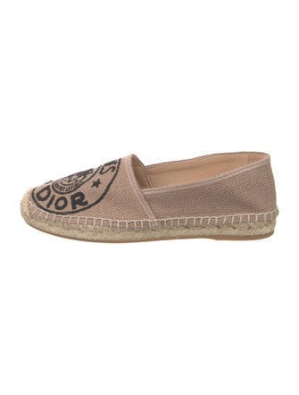Christian Dior Embroidered Accent Espadrilles