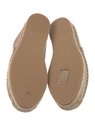 Christian Dior Embroidered Accent Espadrilles