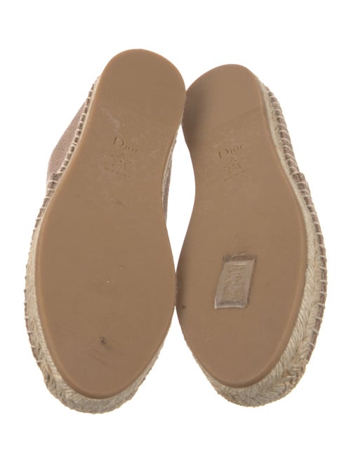 Christian Dior Embroidered Accent Espadrilles