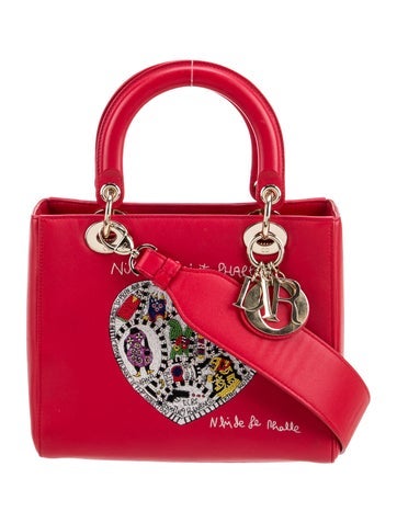 Christian Dior Handle Bags Cannage Lady Medium