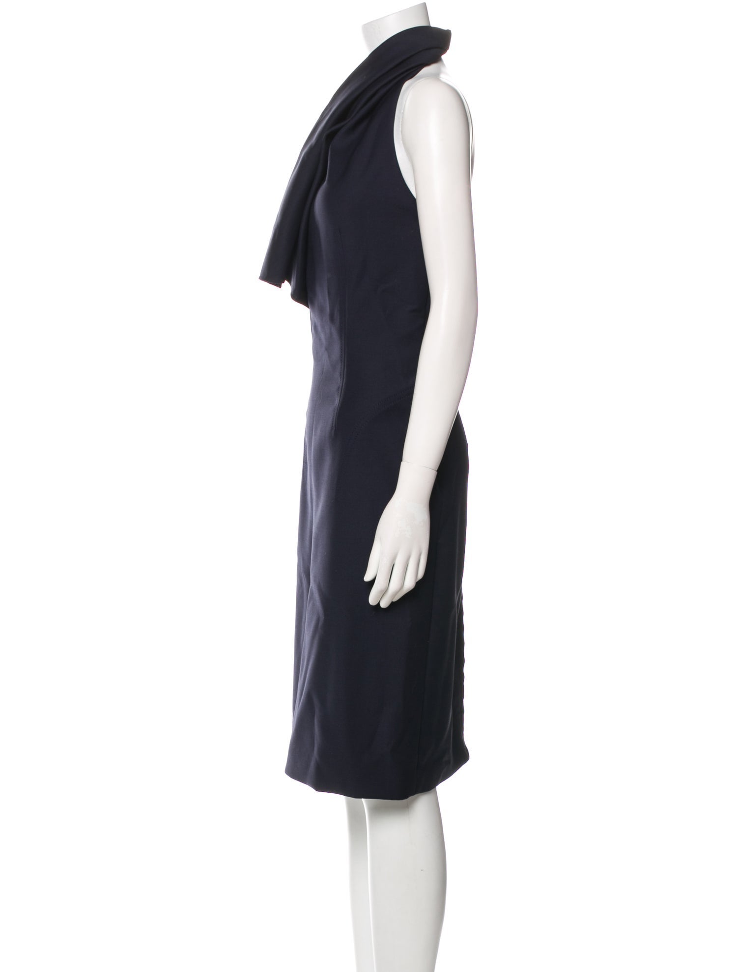 Christian Dior Virgin Wool Midi Length Dress