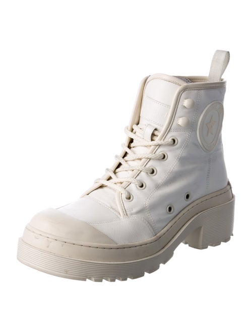 Christian Dior Canvas Combat Boots