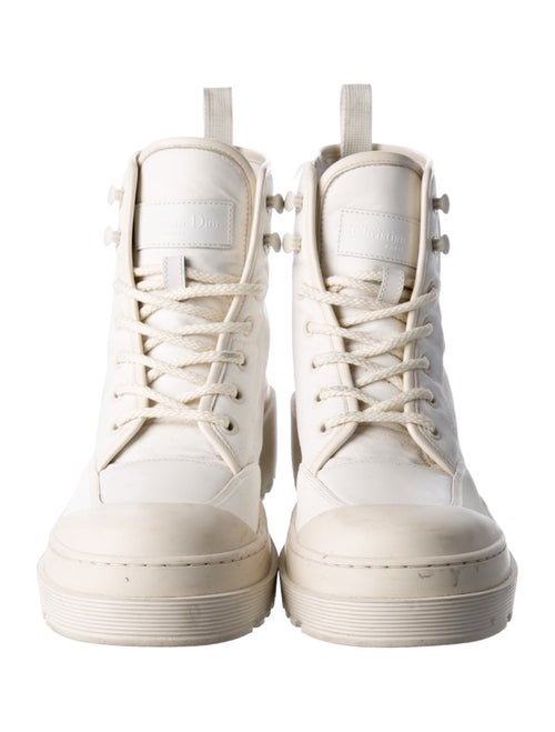 Christian Dior Canvas Combat Boots