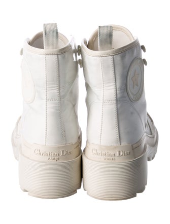 Christian Dior Canvas Combat Boots