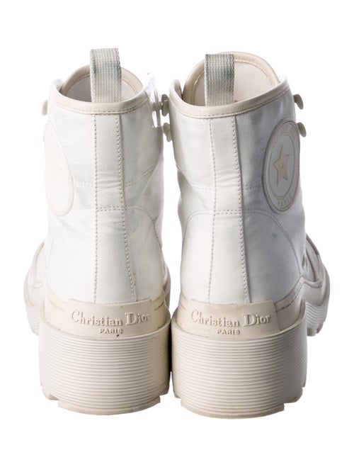 Christian Dior Canvas Combat Boots