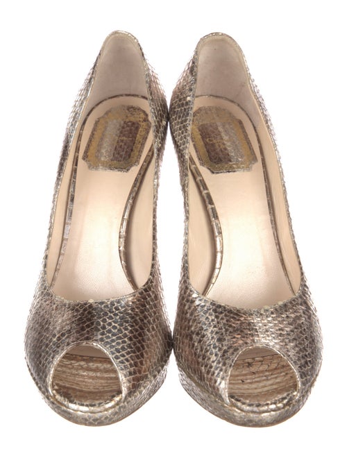 Christian Dior Snakeskin Animal Print Pumps