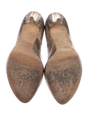 Christian Dior Snakeskin Animal Print Pumps