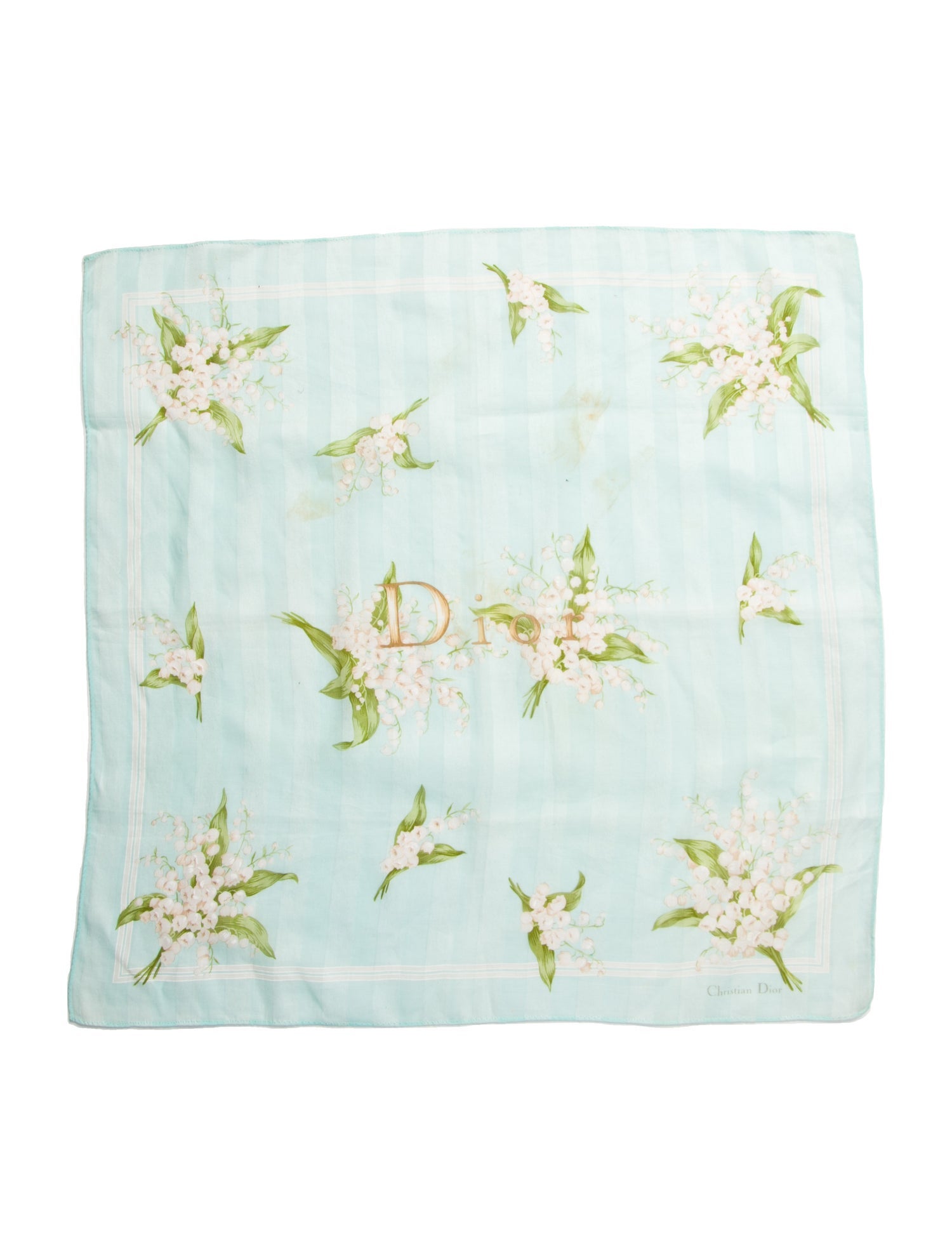 Christian Dior Silk Floral Print Bandana