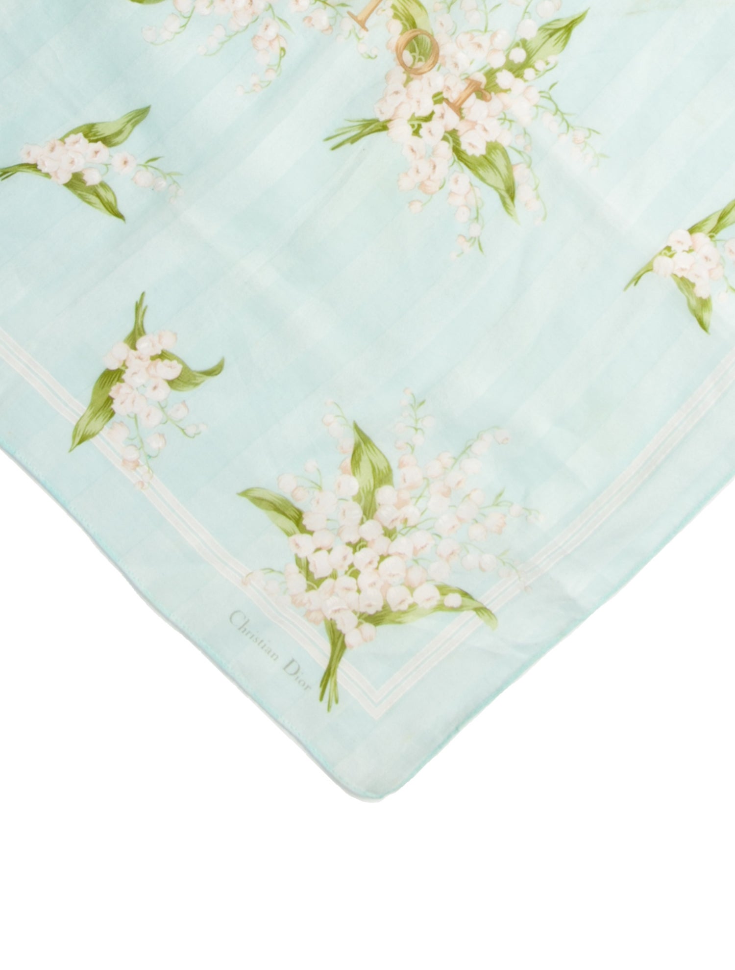 Christian Dior Silk Floral Print Bandana