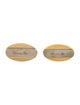 Christian Dior Two-Tone Oval Cufflinks