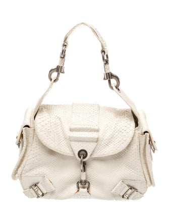Christian Dior Snakeskin Top Handle Bag