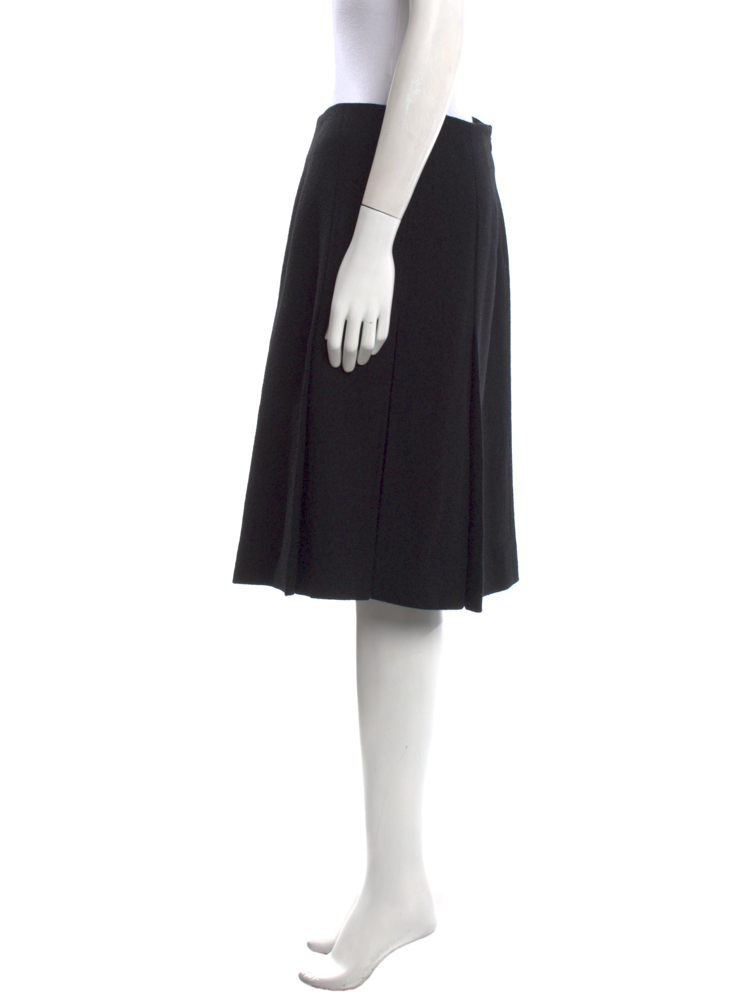 Christian Dior Virgin Wool Knee-Length Skirt
