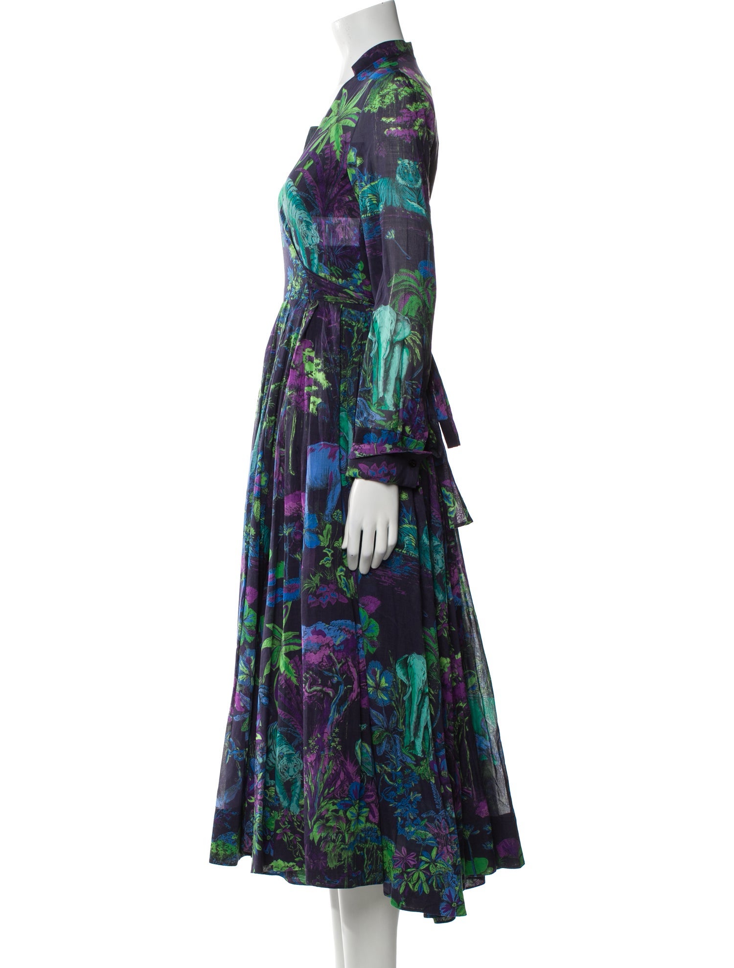 Christian Dior Floral Print Long Dress