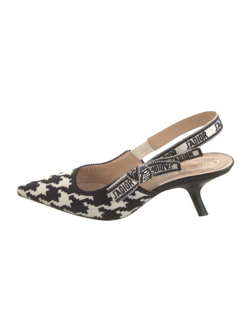 Christian Dior J’ADIOR Houndstooth Sling Back Heels Houndstooth Print Slingback Pumps