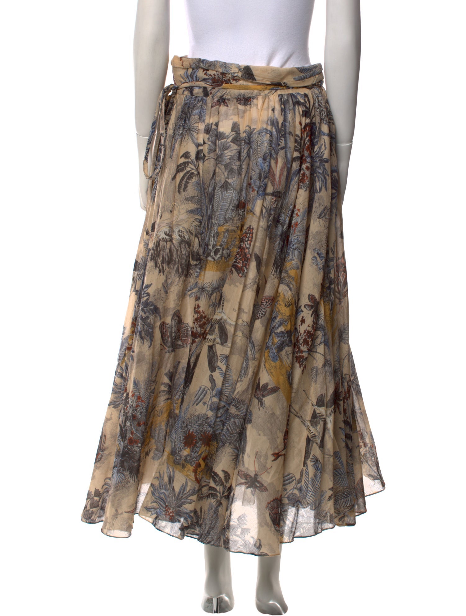 Christian Dior Printed Long Skirt