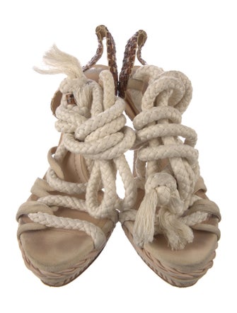 Christian Dior Tassel Accents Espadrilles