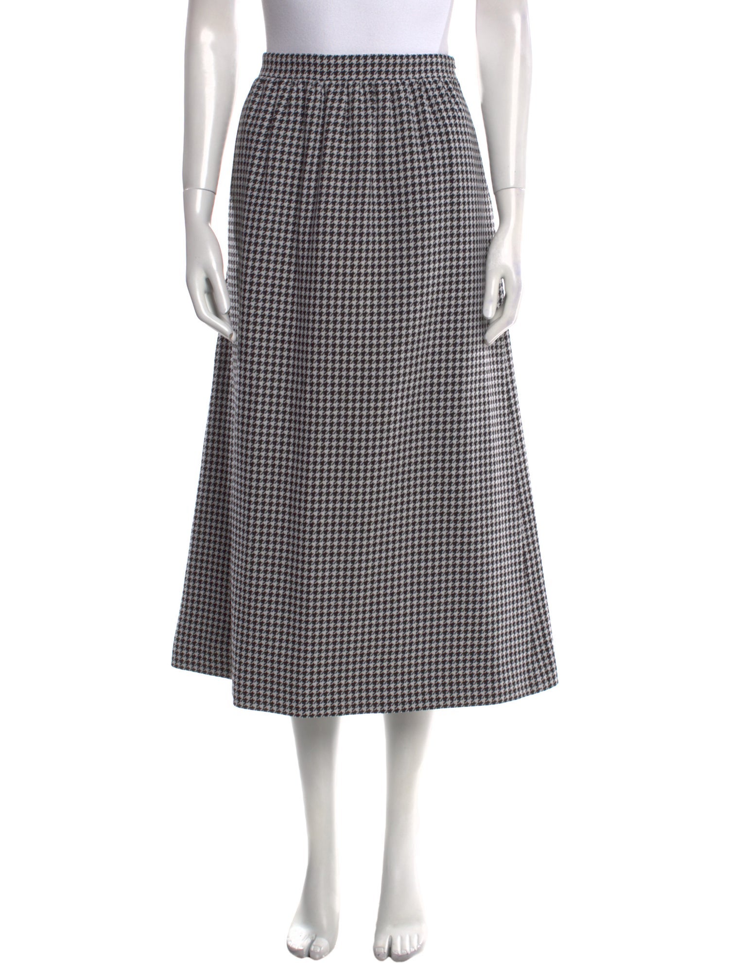 Christian Dior Wool Midi Length Skirt