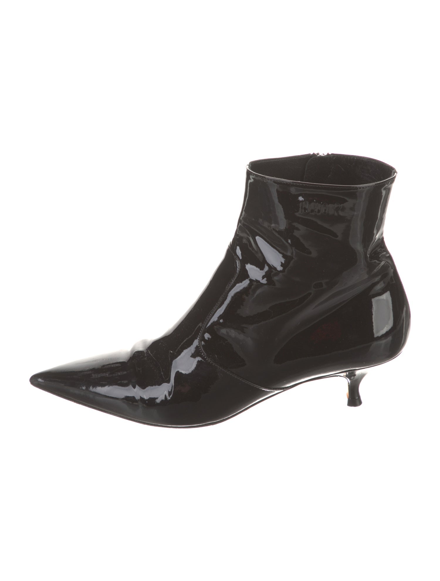 Christian Dior Patent Leather Sock Boots