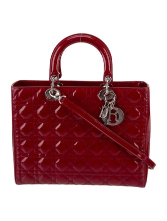 Christian Dior Cannage Top Handle Bag Large