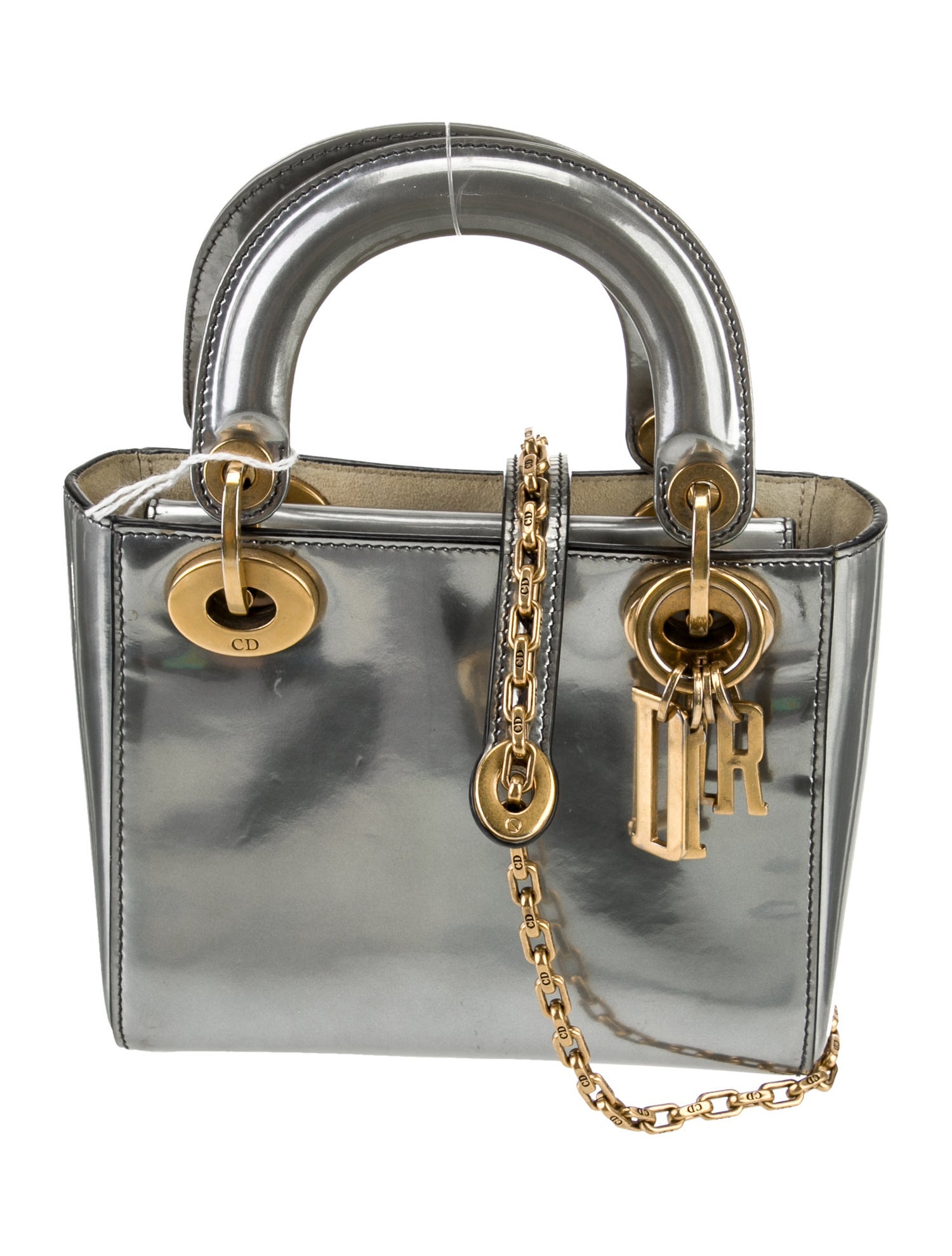 Christian Dior Patent Leather Lady Dior Mini