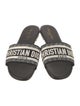 Christian Dior Canvas Printed Slides