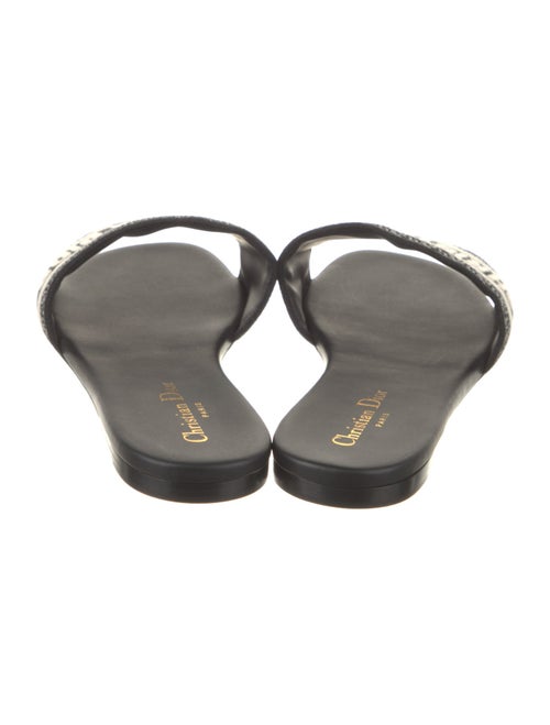 Christian Dior Canvas Printed Slides