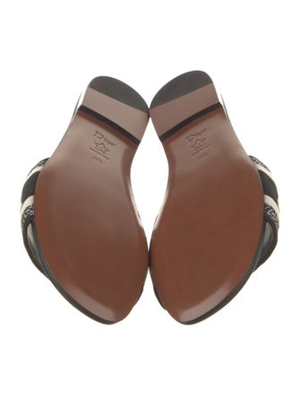 Christian Dior Canvas Printed Slides