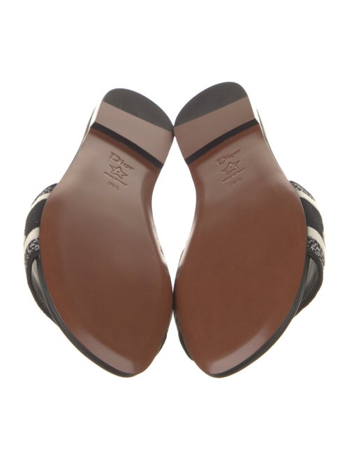 Christian Dior Canvas Printed Slides
