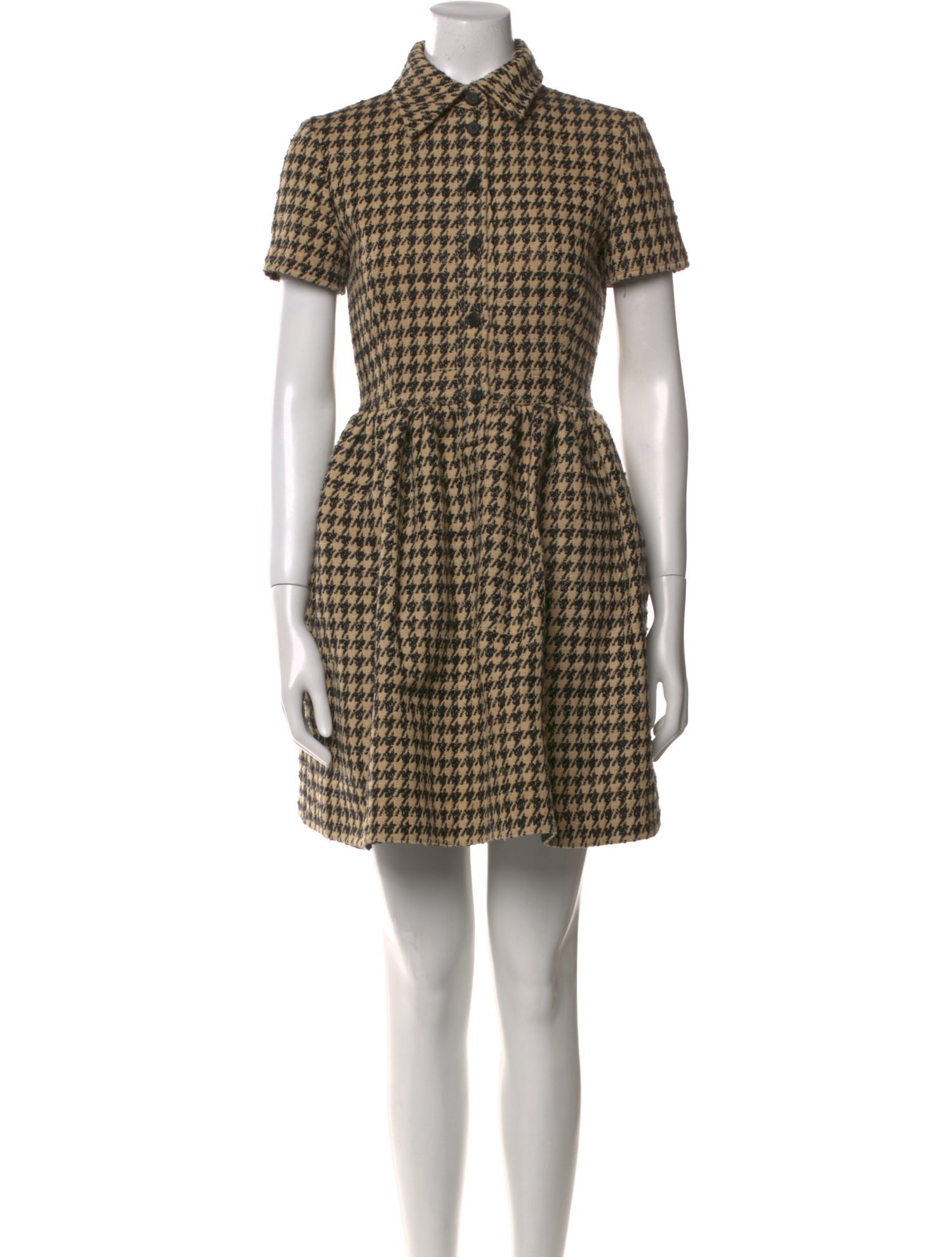 Christian Dior Plaid Print Mini Dress