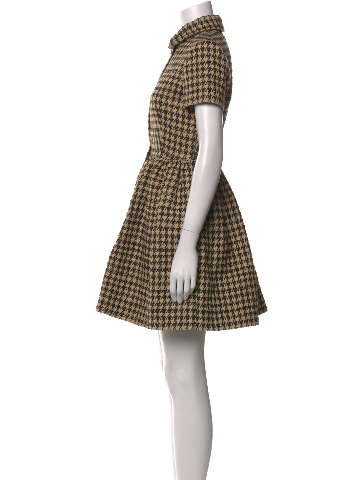 Christian Dior Plaid Print Mini Dress