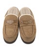 Christian Dior Suede Fur Trim Mules