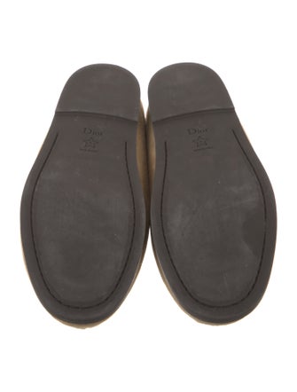 Christian Dior Suede Fur Trim Mules