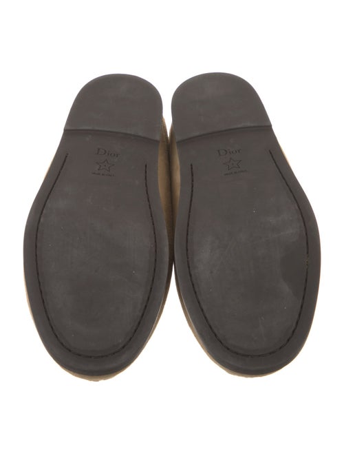 Christian Dior Suede Fur Trim Mules