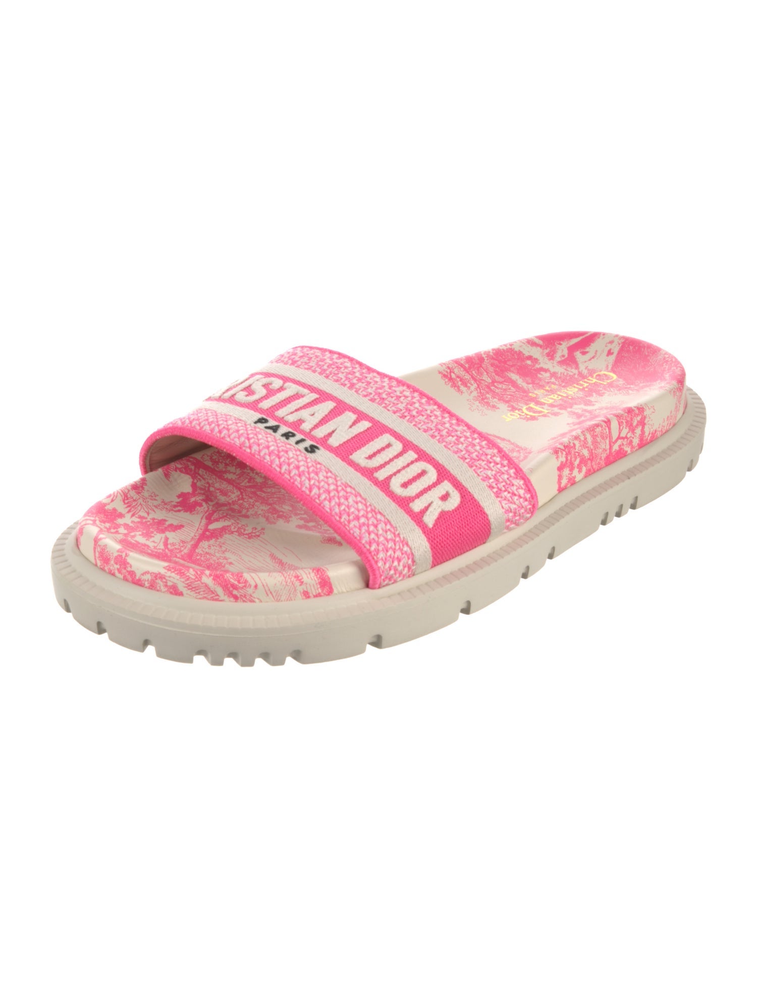 Christian Dior Canvas Printed Flats