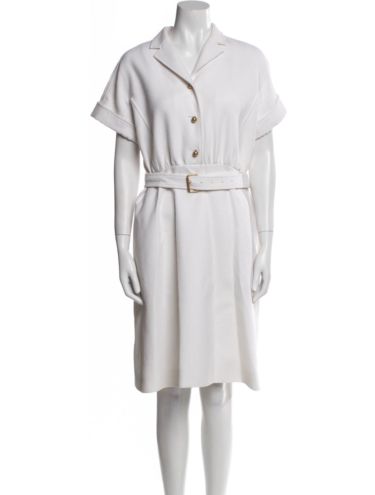 Christian Dior Virgin Wool Knee-Length Dress