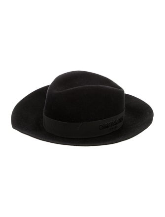 Christian Dior Tufted Rabbit Fedora