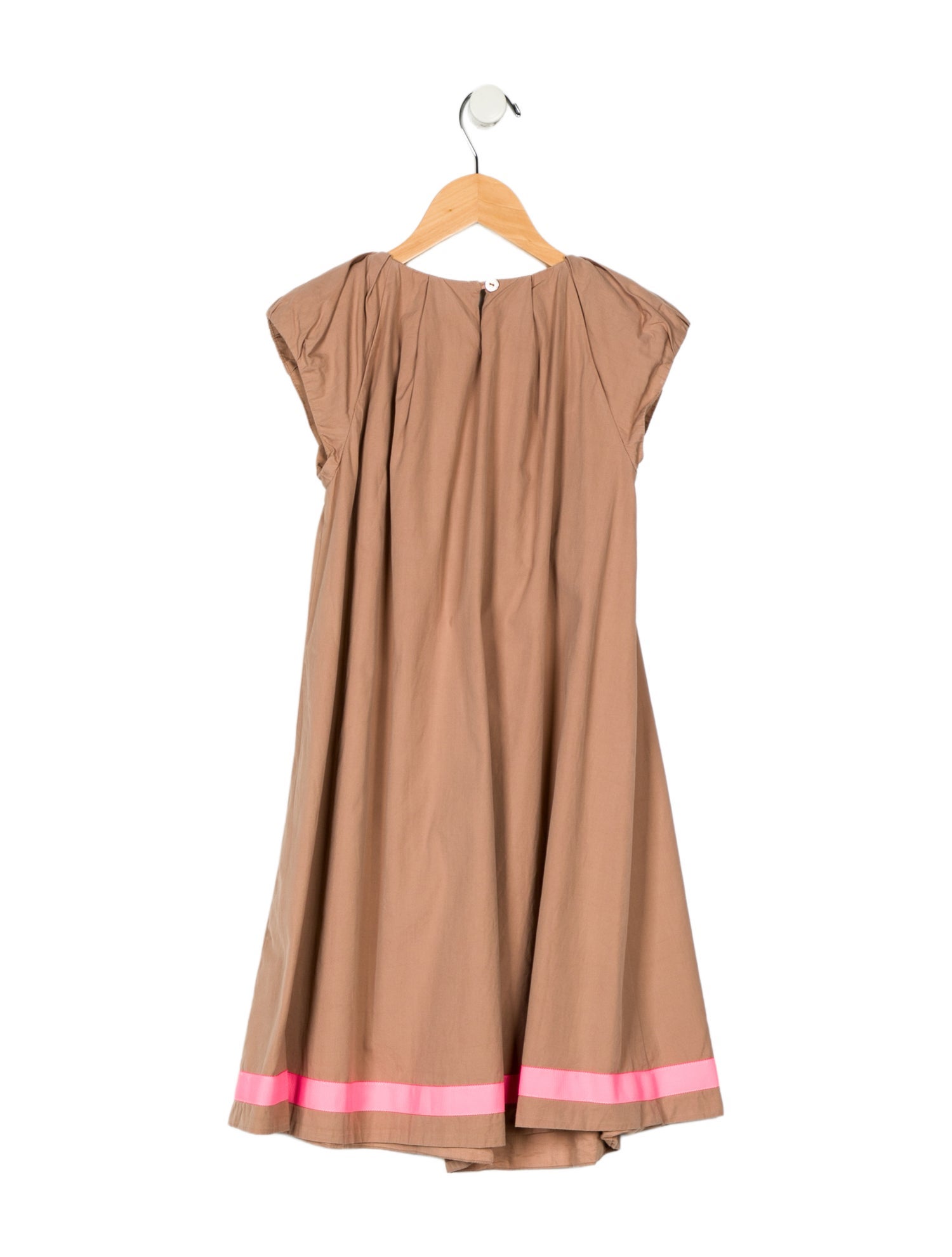 Christian Dior Grosgrain Accent Short Sleeve Dress