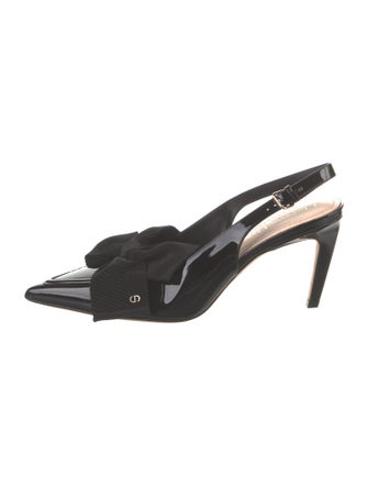 Christian Dior Patent Leather Slingback Pumps