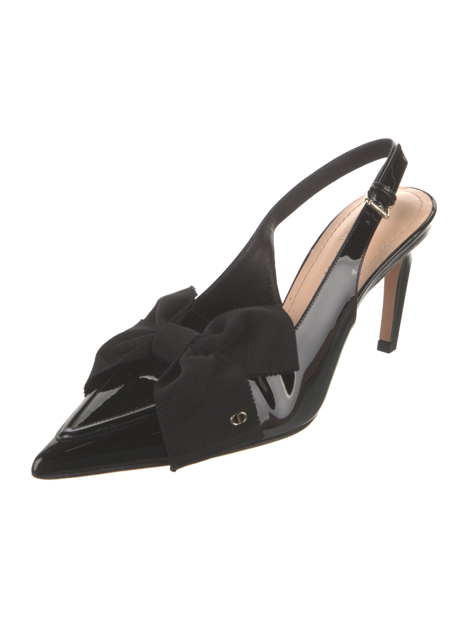 Christian Dior Patent Leather Slingback Pumps