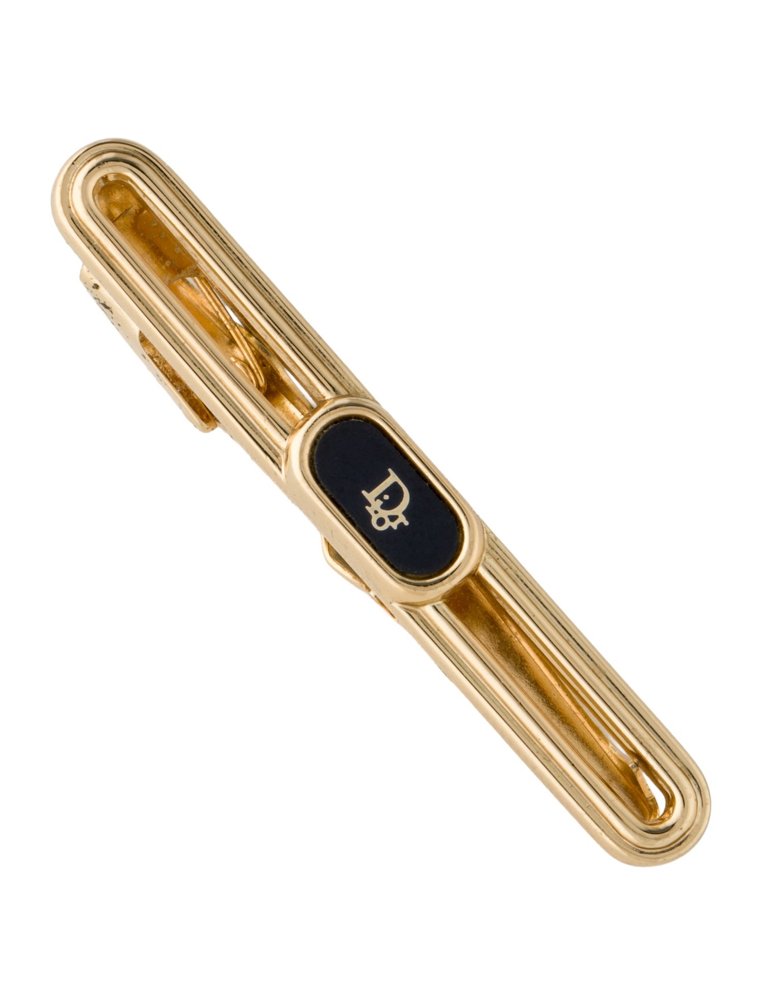 Christian Dior Vintage Enamel Tie Clip