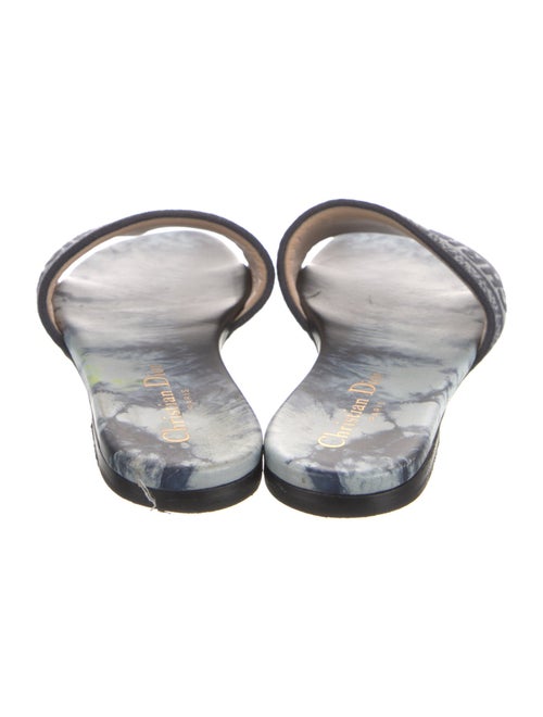 Christian Dior Canvas Graphic Print Slides