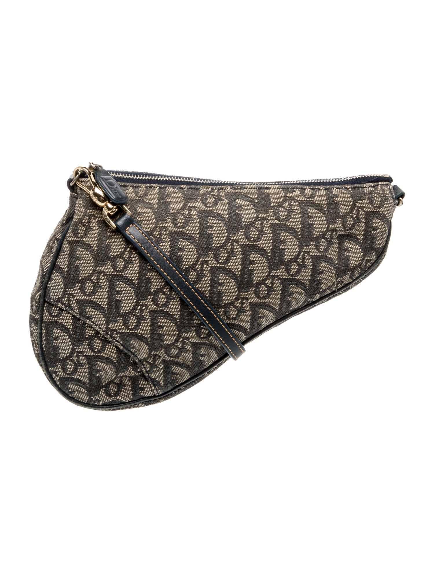 Christian Dior Diorissimo Saddle Pochette Vintage