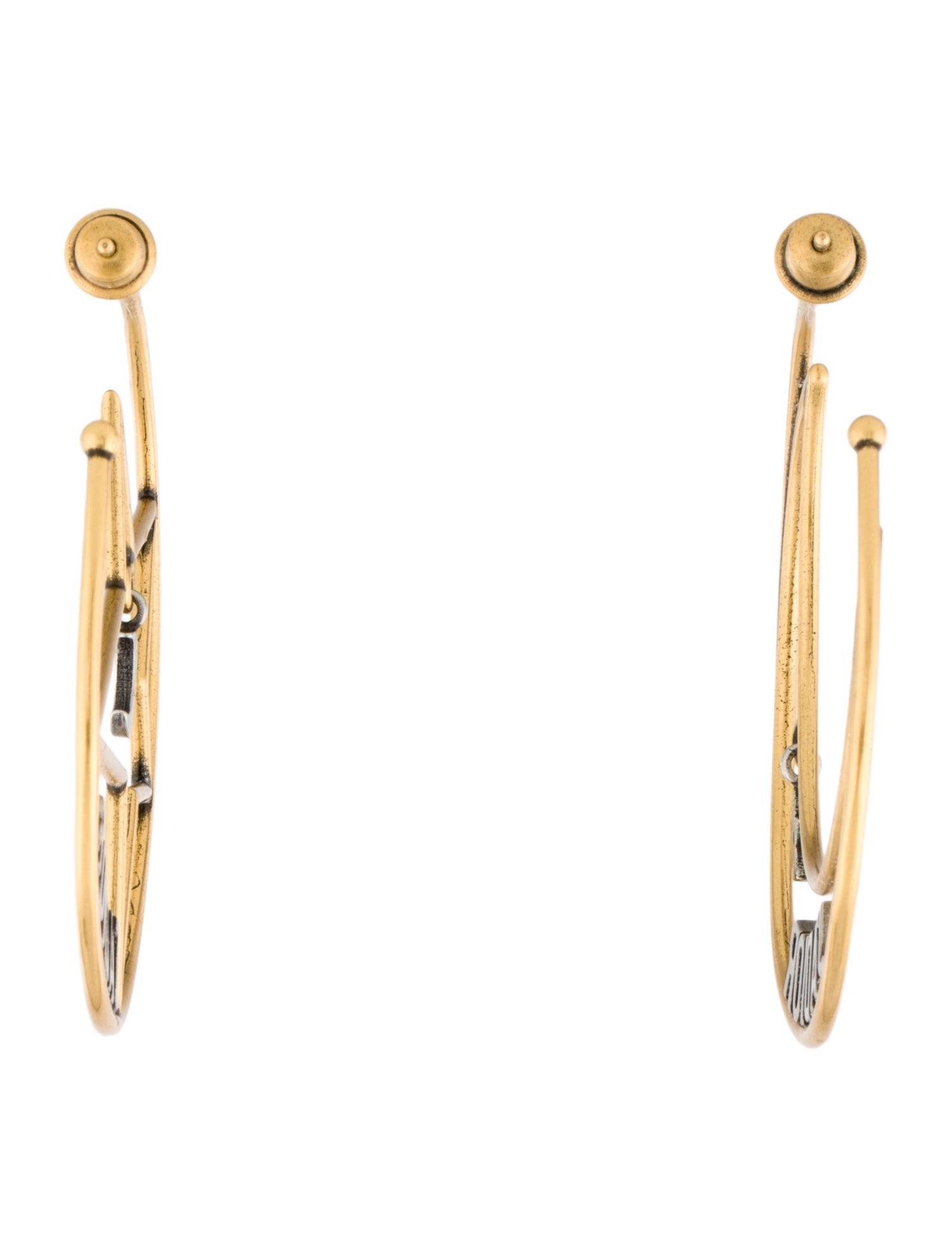 Christian Dior J'Adior Moon & Star Hoop Earrings