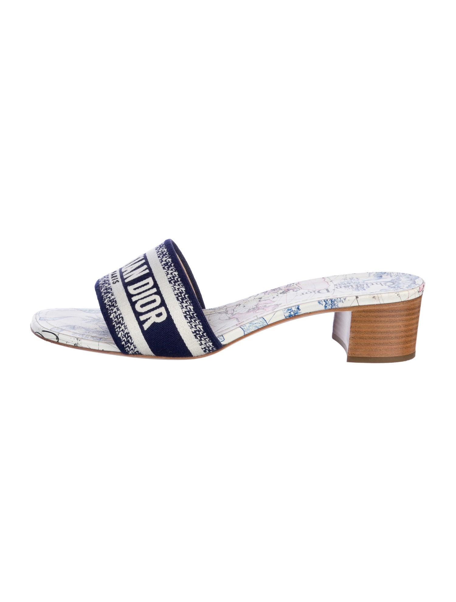 Christian Dior Dway Canvas Slides